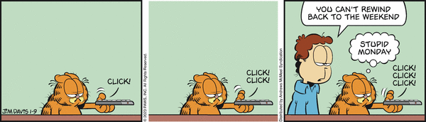Komiksy garfield - komiks z dnia 09/01/2023