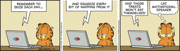 Komiksy garfield - komiks z dnia 17/01/2023