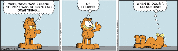 Komiksy garfield - komiks z dnia 21/01/2023