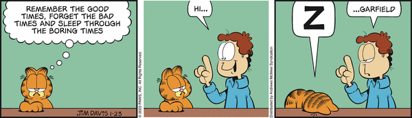 Komiksy garfield - komiks z dnia 23/01/2023