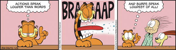 Komiksy garfield - komiks z dnia 28/01/2023