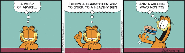 Komiksy garfield - komiks z dnia 31/01/2023