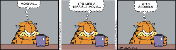 Komiksy garfield - komiks z dnia 13/02/2023