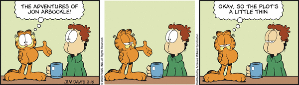 Komiksy garfield - komiks z dnia 16/02/2023