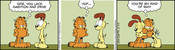 Komiksy garfield - komiks z dnia 22/02/2023