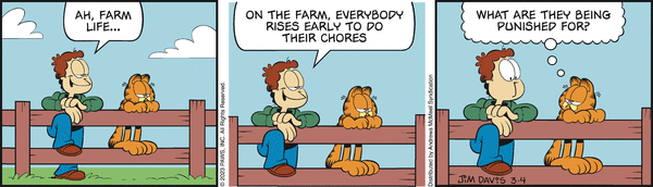Komiksy garfield - komiks z dnia 04/03/2023