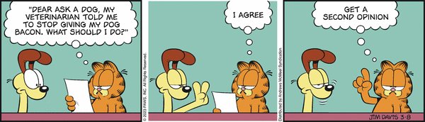 Komiksy garfield - komiks z dnia 08/03/2023