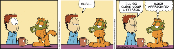 Komiksy garfield - komiks z dnia 10/04/2023