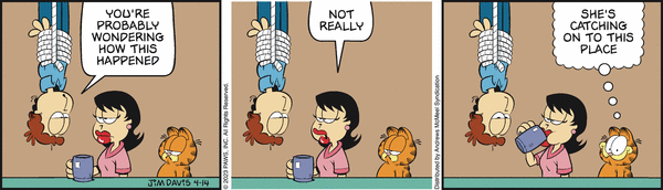 Komiksy garfield - komiks z dnia 14/04/2023