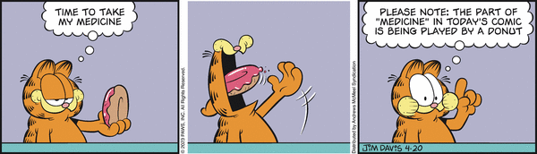 Komiksy garfield - komiks z dnia 20/04/2023