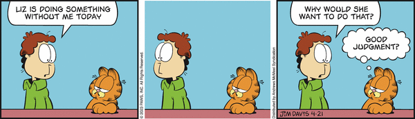 Komiksy garfield - komiks z dnia 21/04/2023