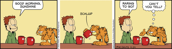 Komiksy garfield - komiks z dnia 24/04/2023