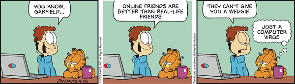Komiksy garfield - komiks z dnia 28/04/2023