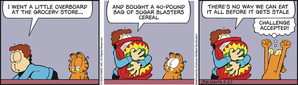 Komiksy garfield - komiks z dnia 27/05/2023