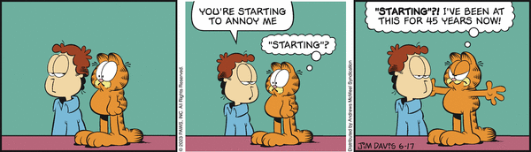 Komiksy garfield - komiks z dnia 17/06/2023